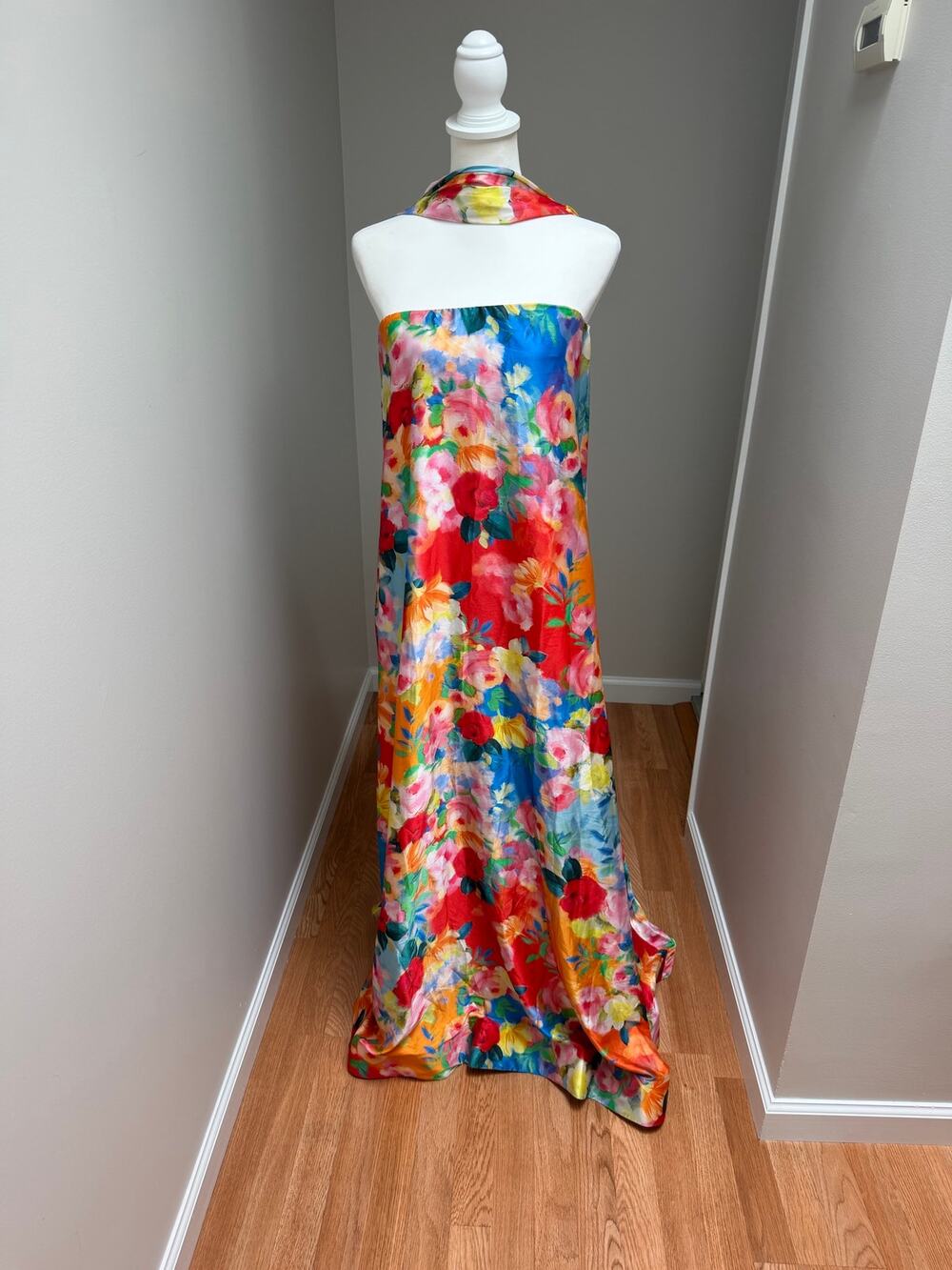 Show Me Your Mumu Tinsley Tube Dress Scarf Sunset Garden Gala Size XS